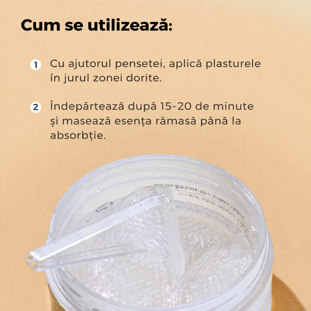 Biolume™ - Eye Patch Avansat cu Mucină de Melc si Hidrogel